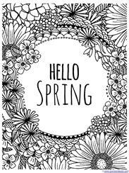 spring coloring pages