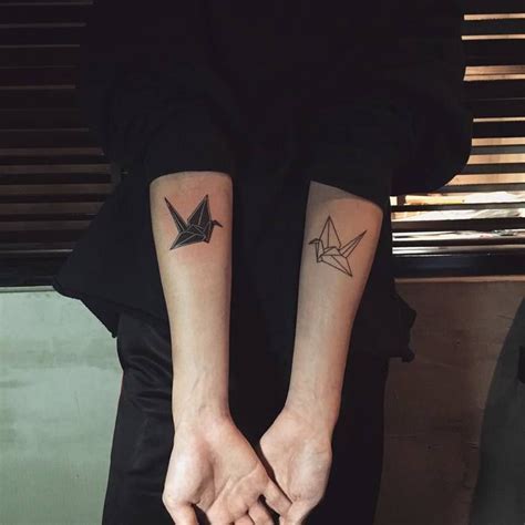 gorgeous paper crane tattoos  meanings crane tattoo origami