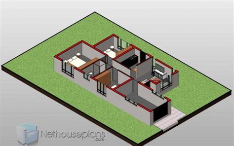 bedroom house plans drawing  sale sqm nethouseplansnethouseplans