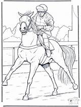 Jockey Horse Coloring Pages Colouring Horses Funnycoloring Fargelegg Picher Ing Clothing Color Choose Board Hester Annonse Advertisement sketch template