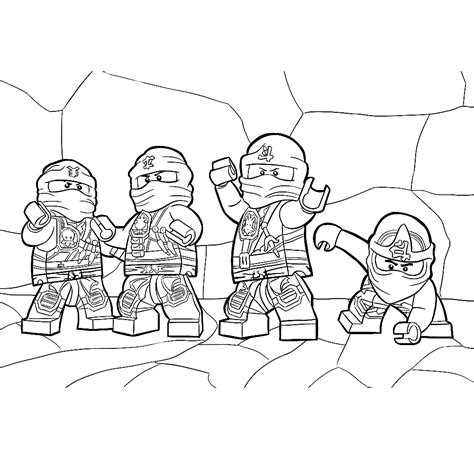 kleurplaat ninjago kai