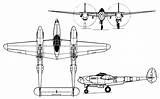 Lightning 38 Lockheed Plane Fighter Drawing Ww2 Aircraft Build Three Planes War Choose Board Engine Boneless sketch template