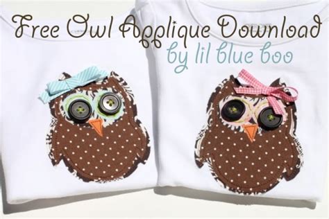 pattern owl applique   shirt sewing