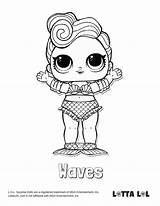 Lol Coloring Pages Surprise Series Waves Lotta Doll Pop Dolls Confetti Color Butterfly Hair Colouring Goals Pets Books Kleurplaat Wave sketch template