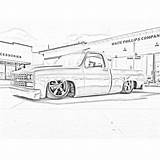 C10 Dibujo S10 Squarebody Silverado Clip Camiones Sombra Lowered Camión Viejos Impala Esquemas Raiders Ciudades Rzr Historietas Carritos Camioneta Lowrider sketch template