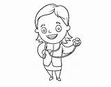 Stethoscope Doctor Female Coloring Nurse Boy Coloringcrew Measuring Height Little Book sketch template