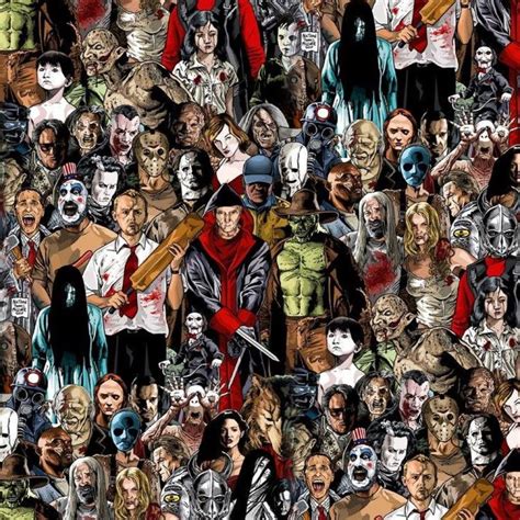 horror movie villains poster