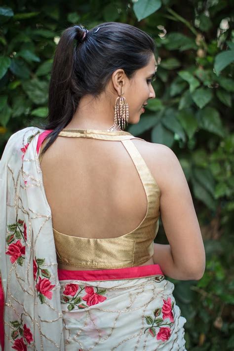 house  blouse gold brocade halter neck blouse sleeveless blouse designs saree blouse