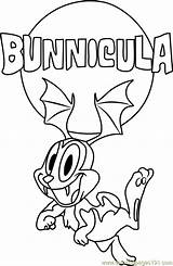 Bunnicula Coloring Pages Flying Cartoon Coloringpages101 Color Choose Board sketch template