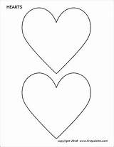 Heart Printable Templates Firstpalette Hearts Template Coloring Pages Sizes Color sketch template