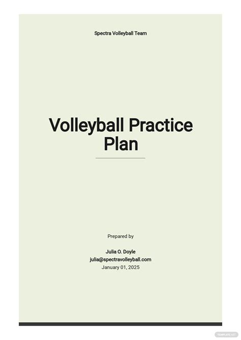 volleyball practice plan template printable form templates