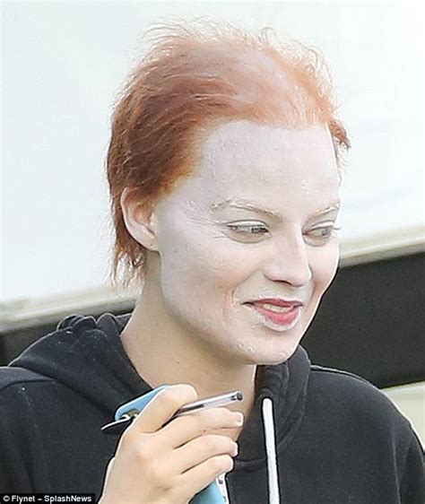 margot robbie is unrecognisable in full make up