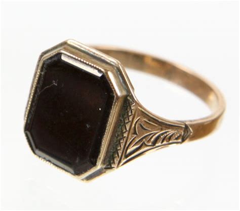 antique onyx ring catawiki