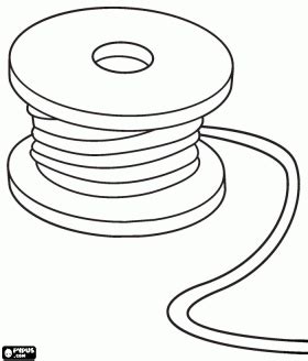spool  cable  reel  wire coloring page assignment  colouring pages embroidery