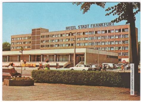 hotel stadt frankfurt  ddr postkarten museum