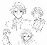 Yoosung Sketches Tumblr Ipad Happened However Route Started Right Now Has Mystic Messenger sketch template