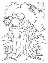 Coloring Tree Arbor Pages Friend sketch template
