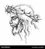 Christ Thorns sketch template