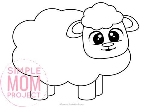 printable sheep template simple mom project