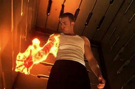 Chris Evans As Johnny Storm The Human Torch Flame On