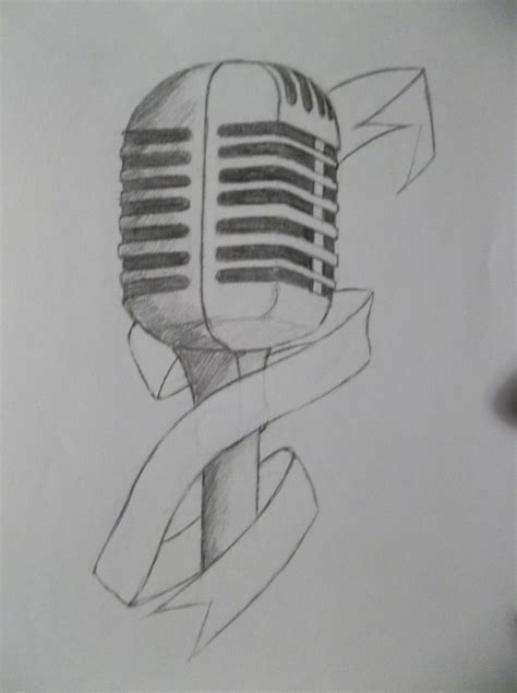 microphone tattoo design by a dark angel on deviantart