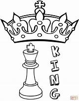 Chess Para Coloring King Colorear Pages Piece Ajedrez Dibujo Simple Drawing Pieces Book Machines Printable Color Clipart Crown Rey Ra sketch template