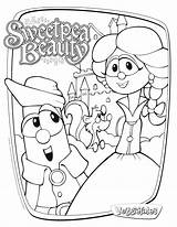 Coloring Veggie Tales Pages Veggietales Bible Sweetpea Sheets Color Beauty Kids Colouring Printable Print Petunia Activities Tale Larry Boy Printables sketch template