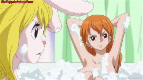 nami and carrot sexy bath scene one piece episode 827 youtube
