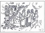 Zaqueo Zacchaeus Printable Jesus Zaccheaus Insertion sketch template