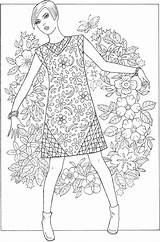 Coloring Pages Fashion Adult Doverpublications Publications Dover 1960s Book Books Welcome Colouring Choose Board Craftgossip Stamping sketch template
