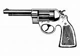 Revolver Malvorlage Geweer Colt Kleurplaten Pistols Handgun 1858 Gangster Peacemaker Monochrome Colorized Broken M60 Nambu Freesvg Große sketch template