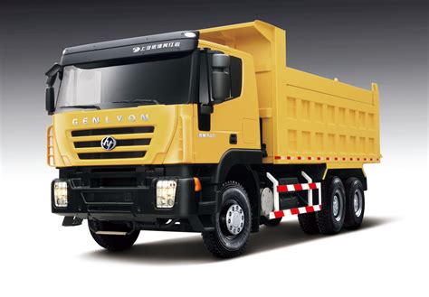 china iveco genlyon   ton heavy dumper truck  pictures   chinacom