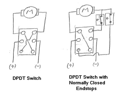 wiring diagram  reversing   motor  dpdt toggle youtube