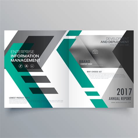 brochure layout template design  geometric shapes