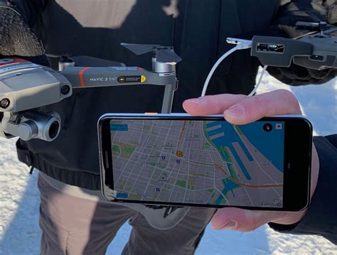 dji demonstrates direct drone  phone remote id drone feature