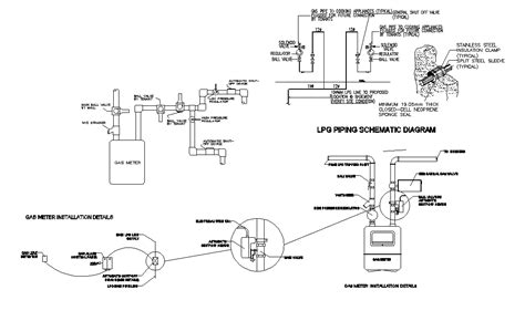 lpg piping schematic diagram detail drawing    autocad file