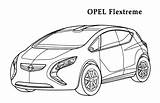 Opel sketch template