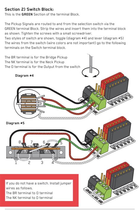 emg pickups install bus switch block wiring rbass