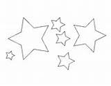 Star Coloring Stars Coloringcrew sketch template