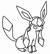 Glaceon Rockruff Eevee Deviation Lineart sketch template