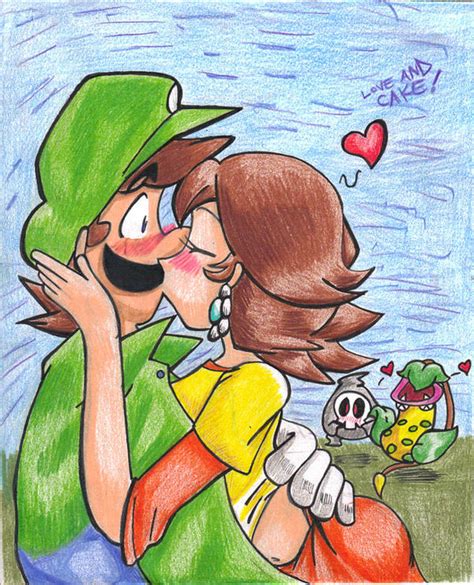 luigi  daisy  loveandcake  deviantart