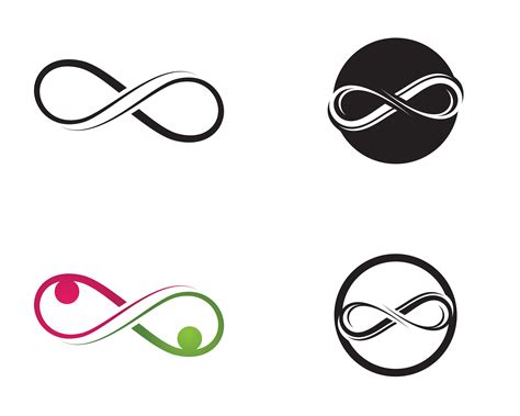 infinity logo  symbol set  vector art  vecteezy