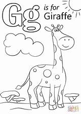 Letter Coloring Pages Alphabet Worksheets Color Preschool Abc Giraffe Crafts Pdfa Club sketch template