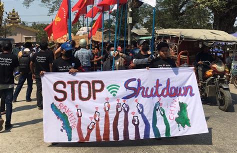 Myanmar Activists Protesting Internet Ban Criminalised
