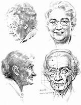 Aging Old Face Draw Faces Wrinkles Hands Lady Drawing Woman Elderly Female Head People Step Reference Tutorial Women Drawings Sketches sketch template