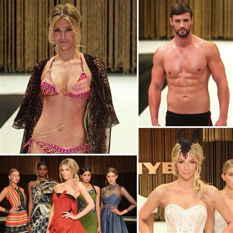 jennifer hawkins bikini pictures and kris smith shirtless at myer spring summer 2012 collection