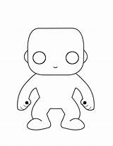 Funko Pop Base Figure Coloring Pages Template Drawings Deviantart Custom sketch template