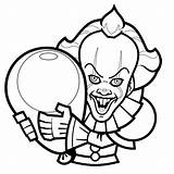 Pennywise ça Chucky Effrayant Indiaparenting Stephen sketch template