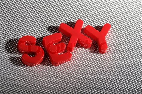 Word Sexy Spelled With Red Plastic Stock Image Colourbox