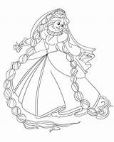 Tosca Rapunzel sketch template